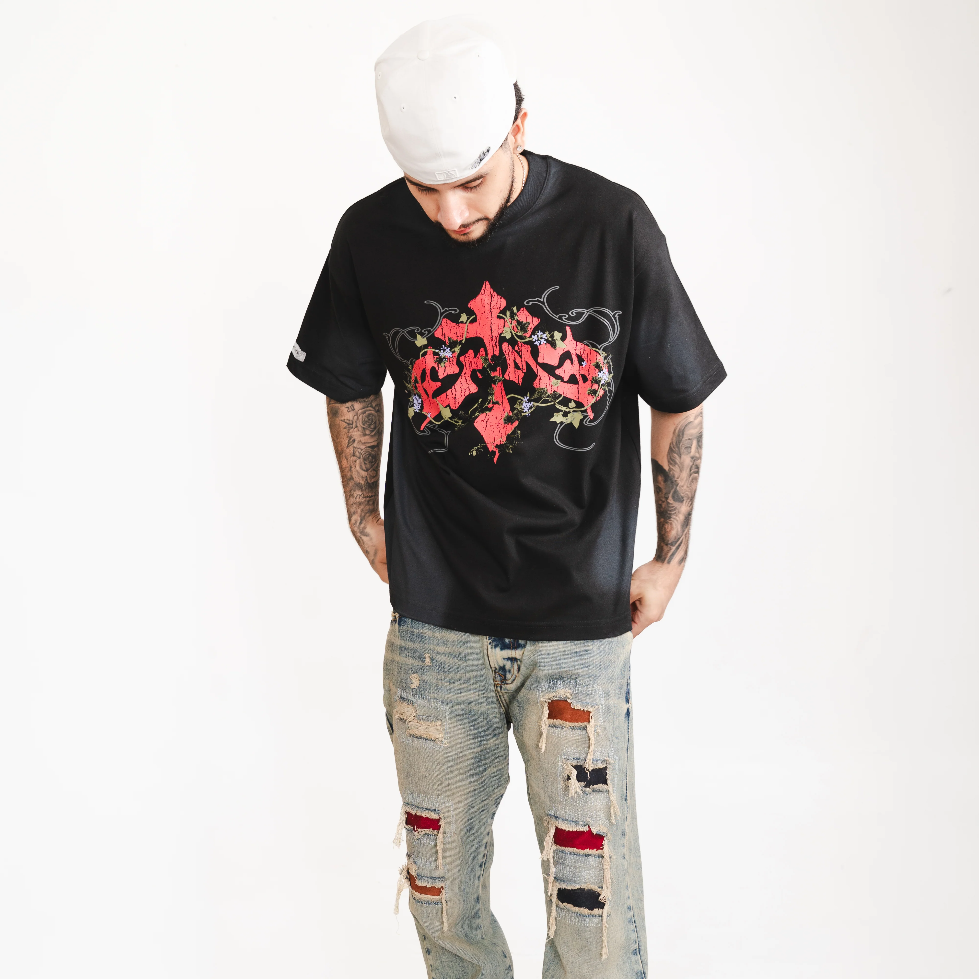 BLACK CANVAS TEE - Image 8
