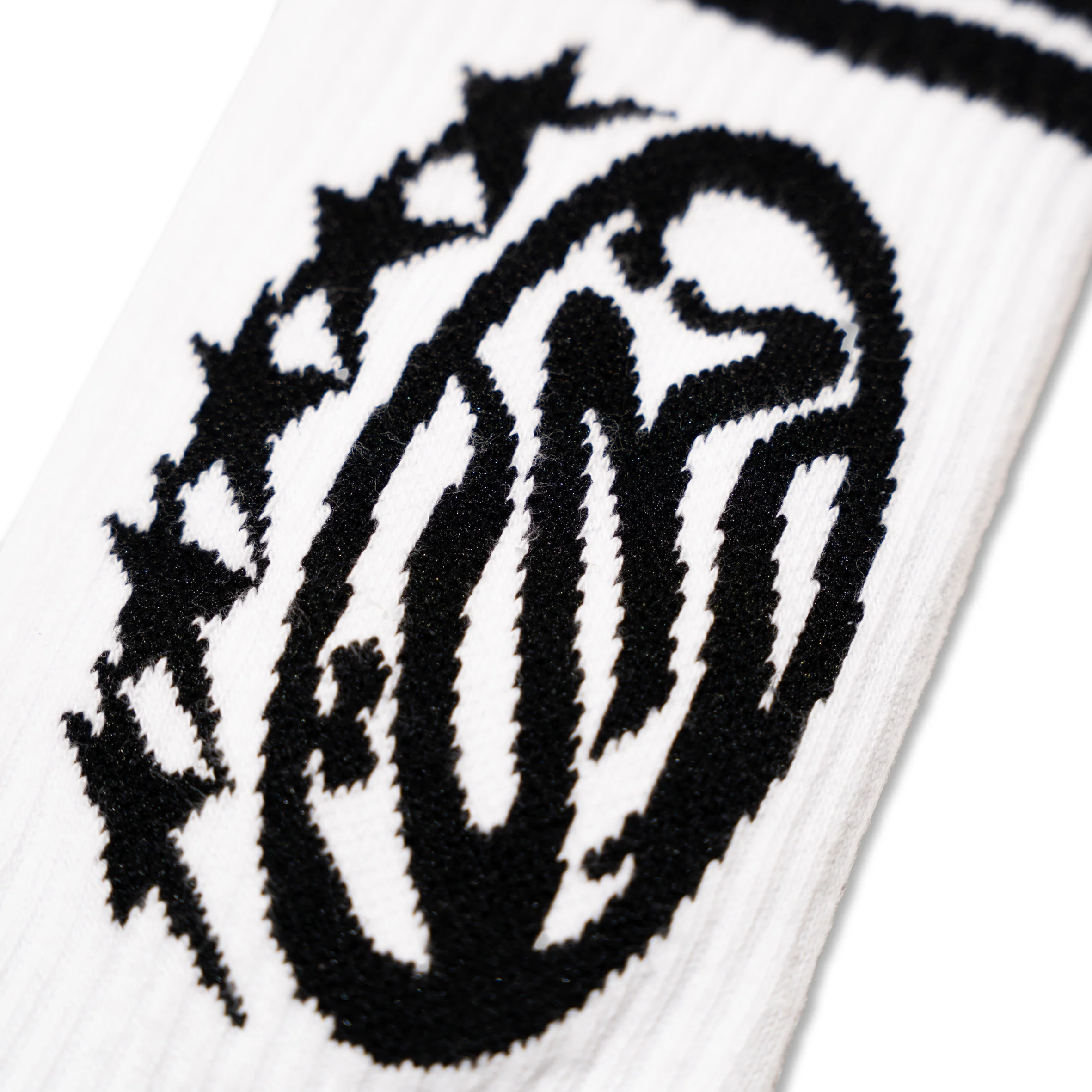 WHITE SOCKS BLACK LOGO - Image 3